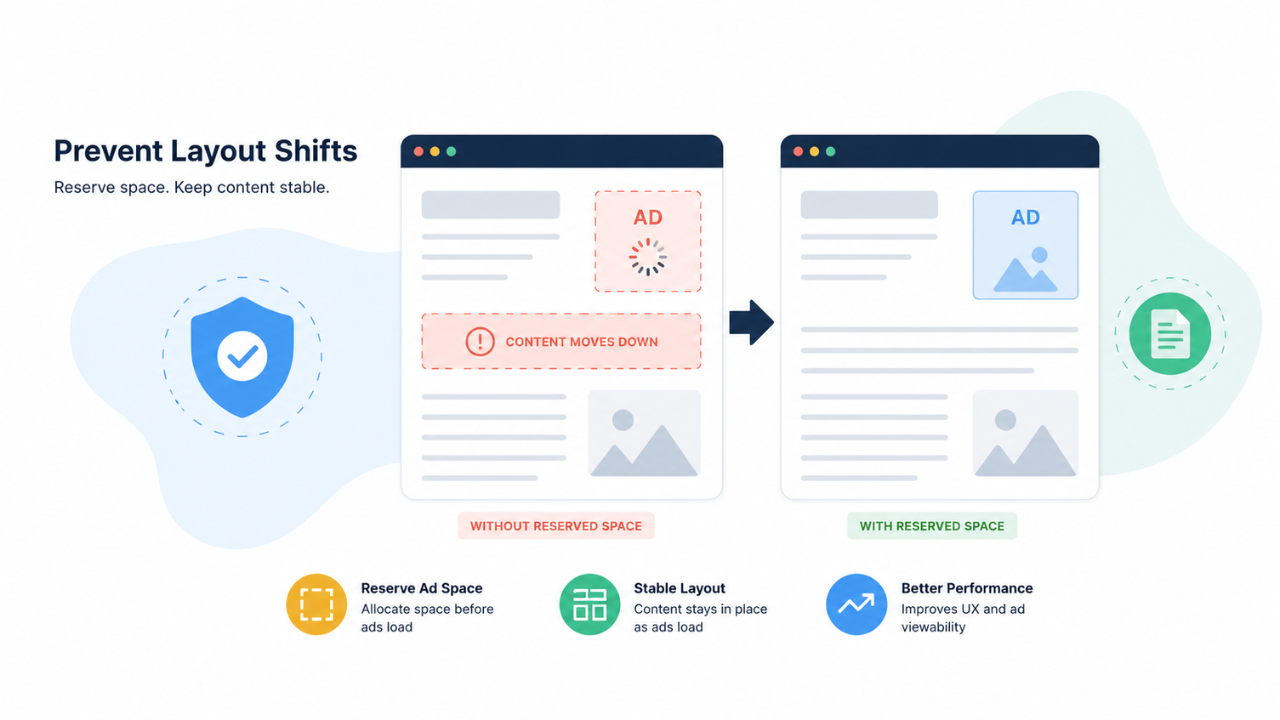Monetize High Bounce Rate Pages Causing layout shifts (CLS)