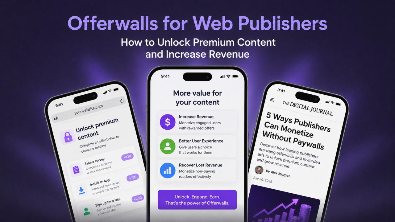 Offerwall for Web Publishers: How to Monetize Content via Micro-Tasks and Surveys